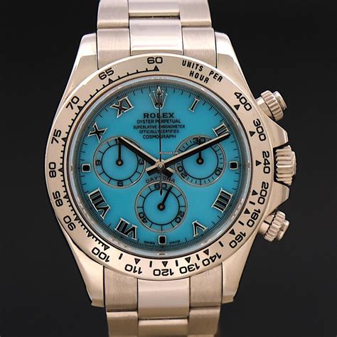 tiffany blue rolex daytona|Rolex daytona light blue face.